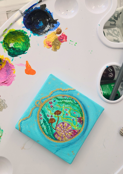 Lagune Bleue - Œuvre d’art originale — Miniature