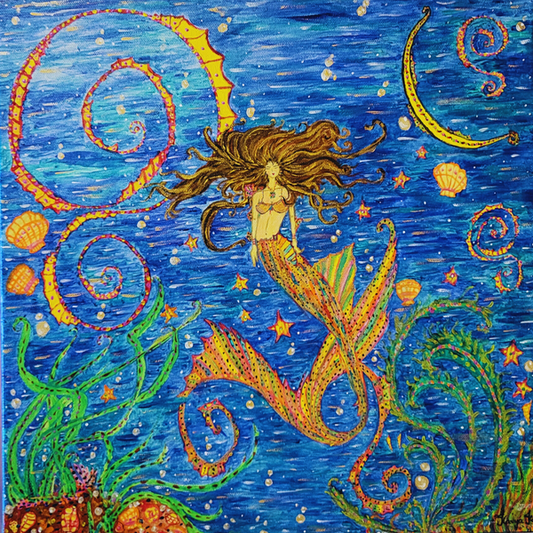 Ocean Muse No. 4 — La Sirène et les Astres Marins