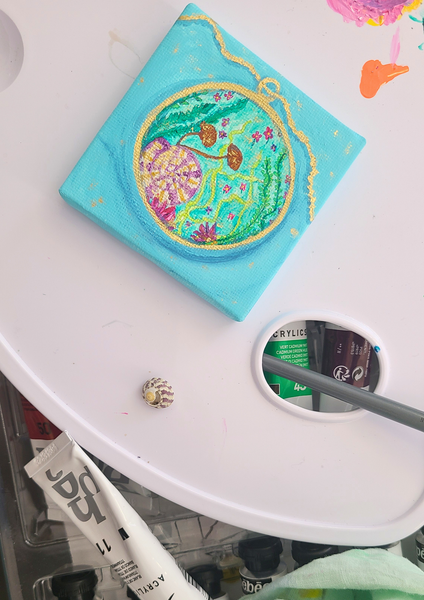 Lagune Bleue - Œuvre d’art originale — Miniature