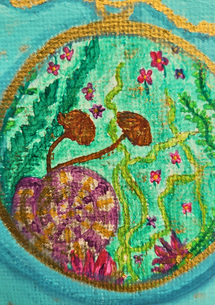 Lagune Bleue - Œuvre d’art originale — Miniature