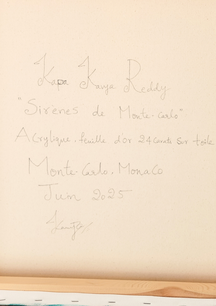 Sirènes de Monte-carlo - Œuvre d'art originale (100 cm x 100 cm)