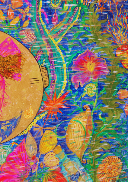 Sirènes de Monte-carlo - Œuvre d'art originale (100 cm x 100 cm)