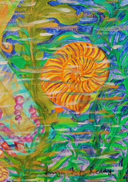 Sirènes de Monte-carlo - Œuvre d'art originale (100 cm x 100 cm)