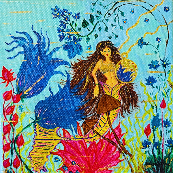 Ocean Muse No. 7 — Le Secret des Fleurs Bleues