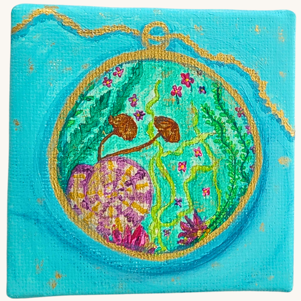 Lagune Bleue - Œuvre d’art originale — Miniature